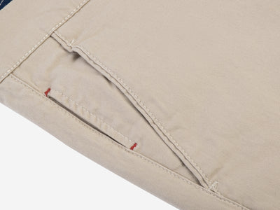 Contemporary-fit Sand-Beige Gabardine