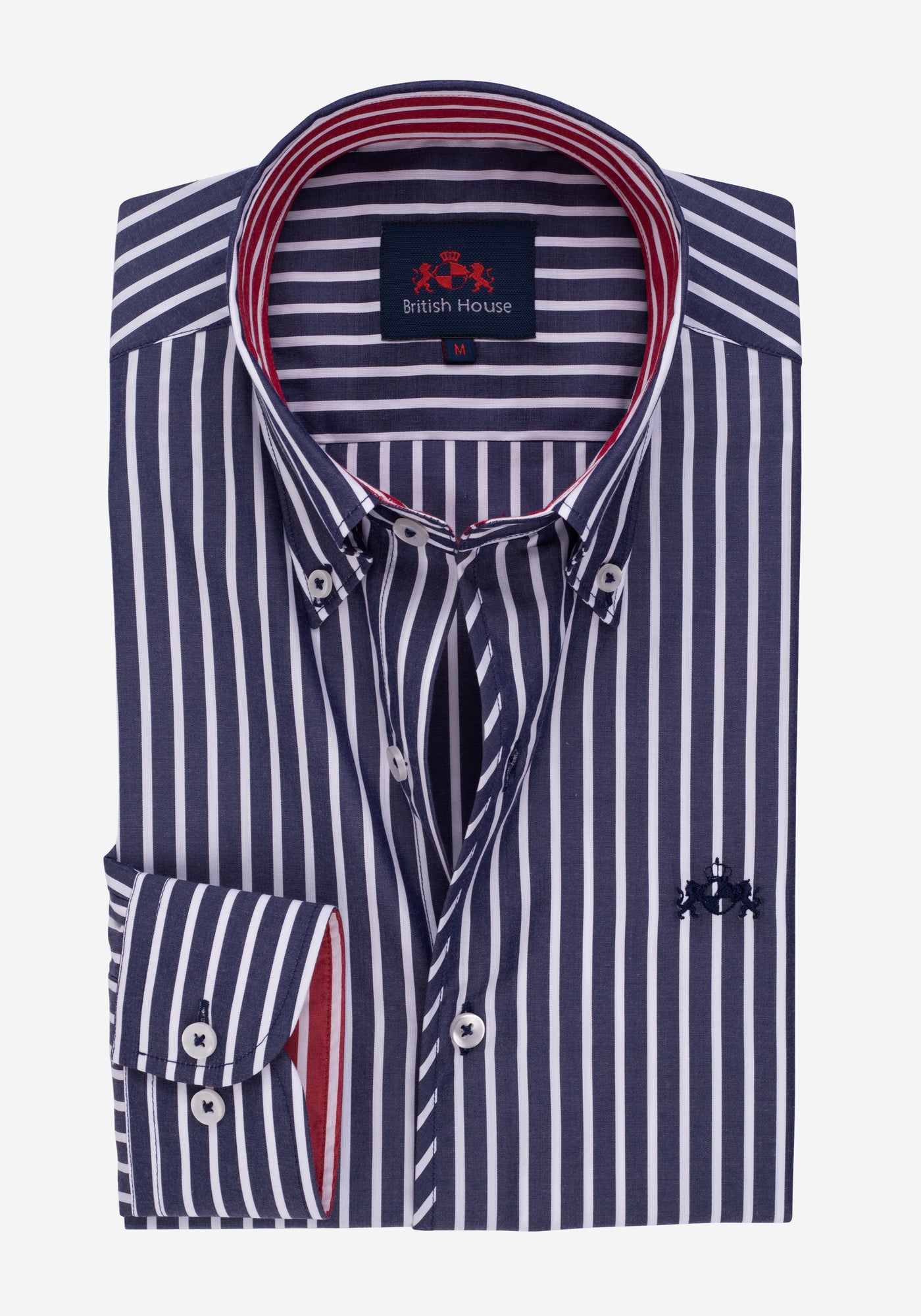 Midnight Blue Stripe Tencel Cotton Shirt