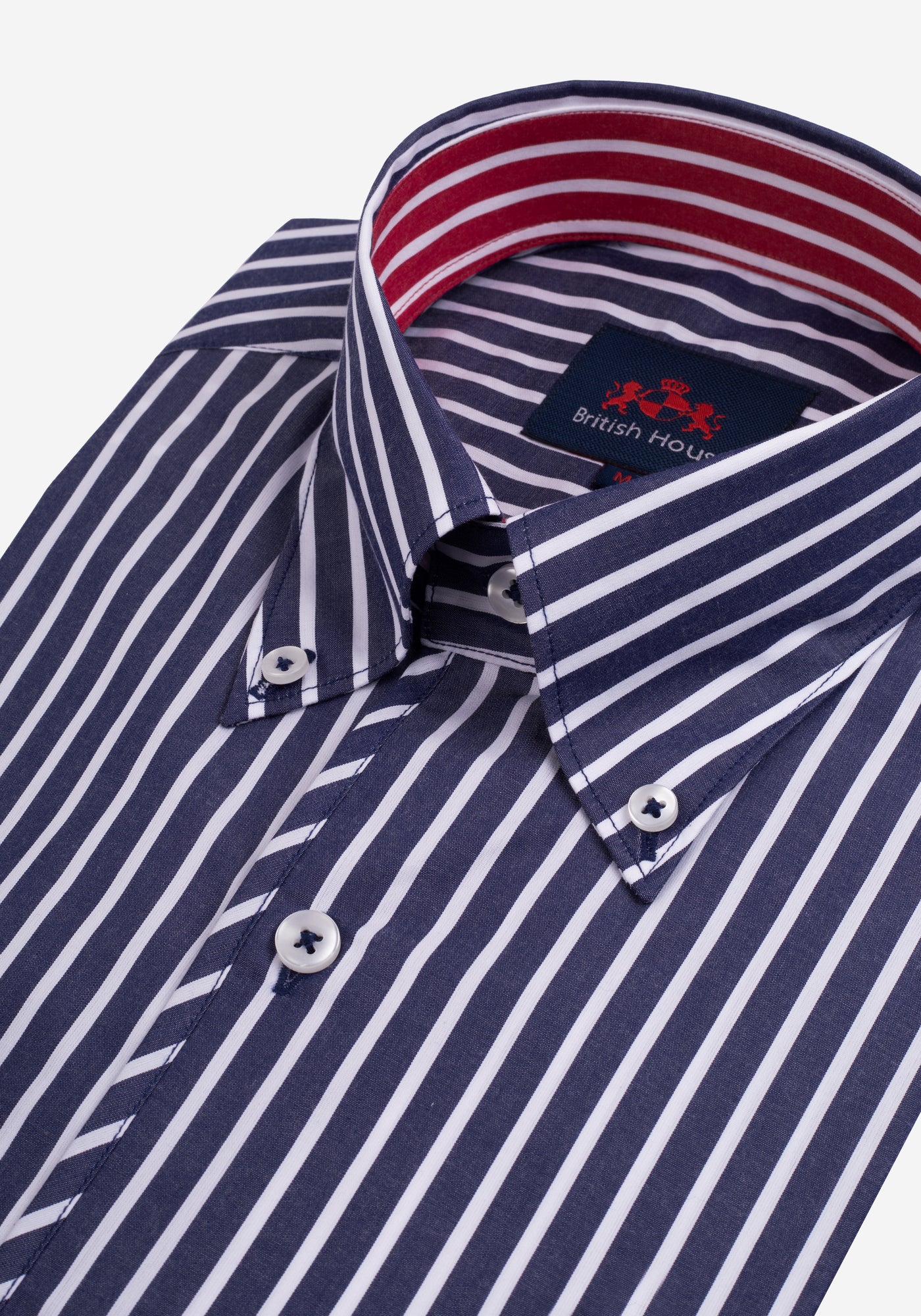 Midnight Blue Stripe Tencel Cotton Shirt
