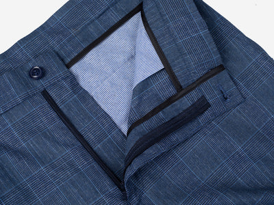 Blue Checked Pants