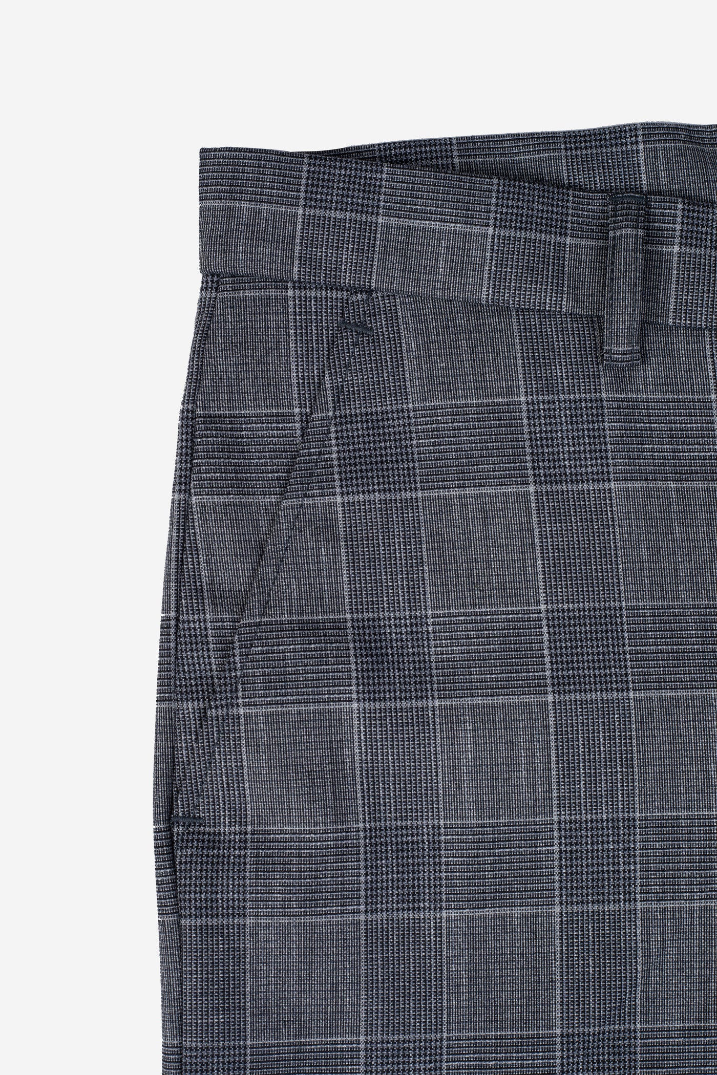 Gray Checked Pants