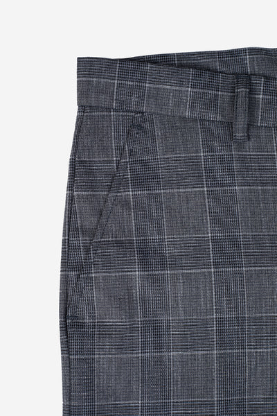Gray Checked Pants