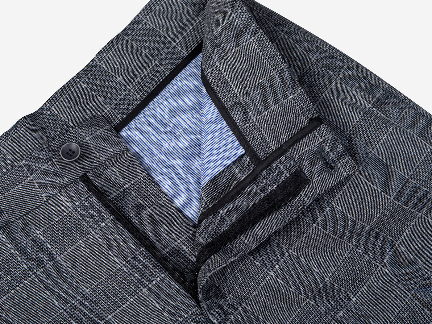 Gray Checked Pants