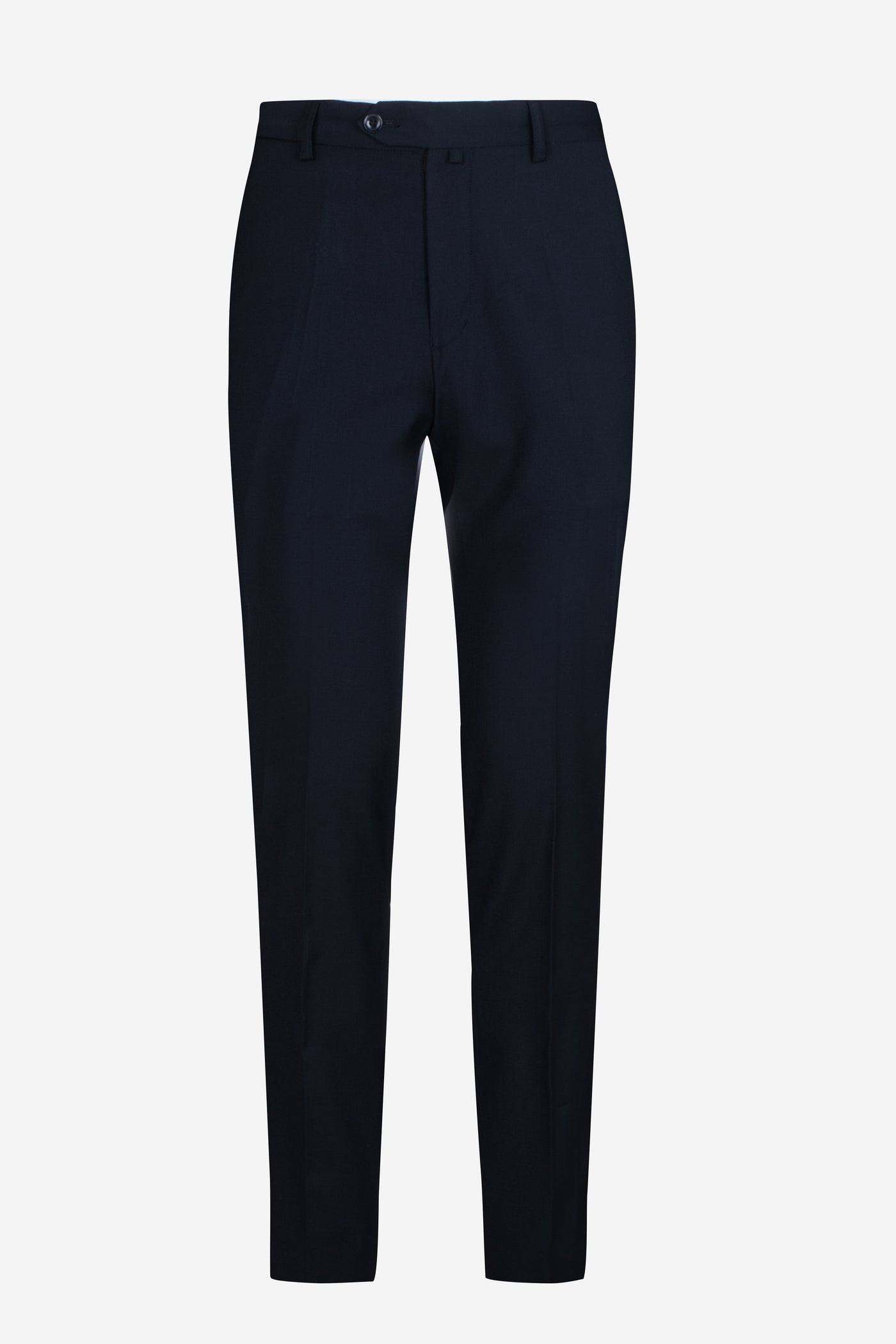 Navy Poly Wool Pants