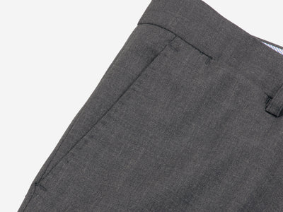 Grey Poly Wool Pants