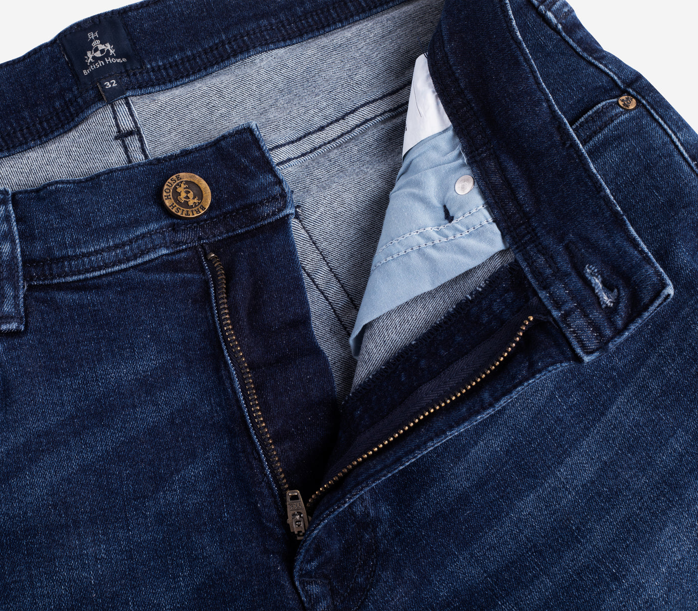 Contemporary Fit Dark Blue Denim