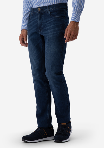 Contemporary Fit Dark Blue Denim