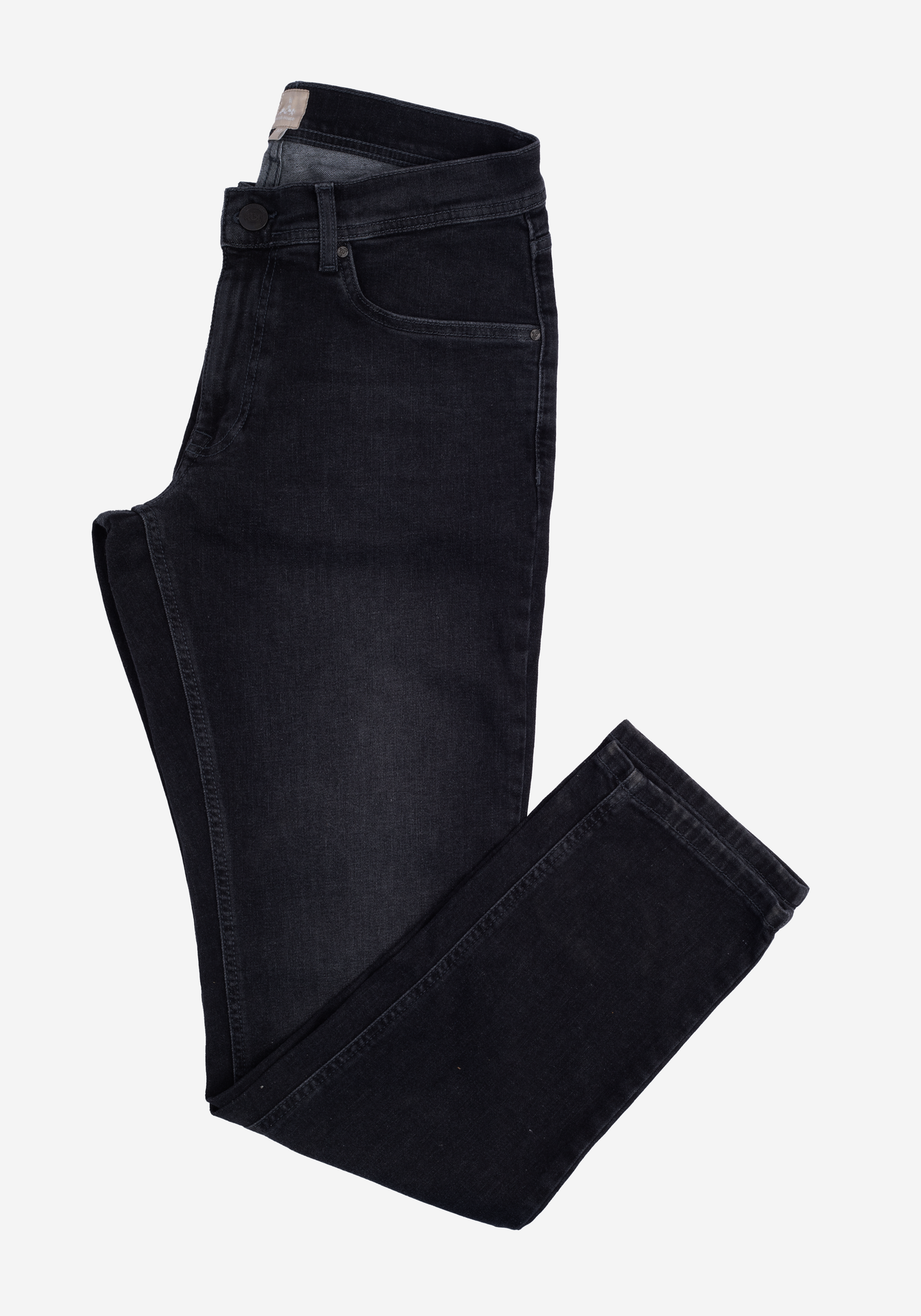 Contemporary-fit Washed Black Denim