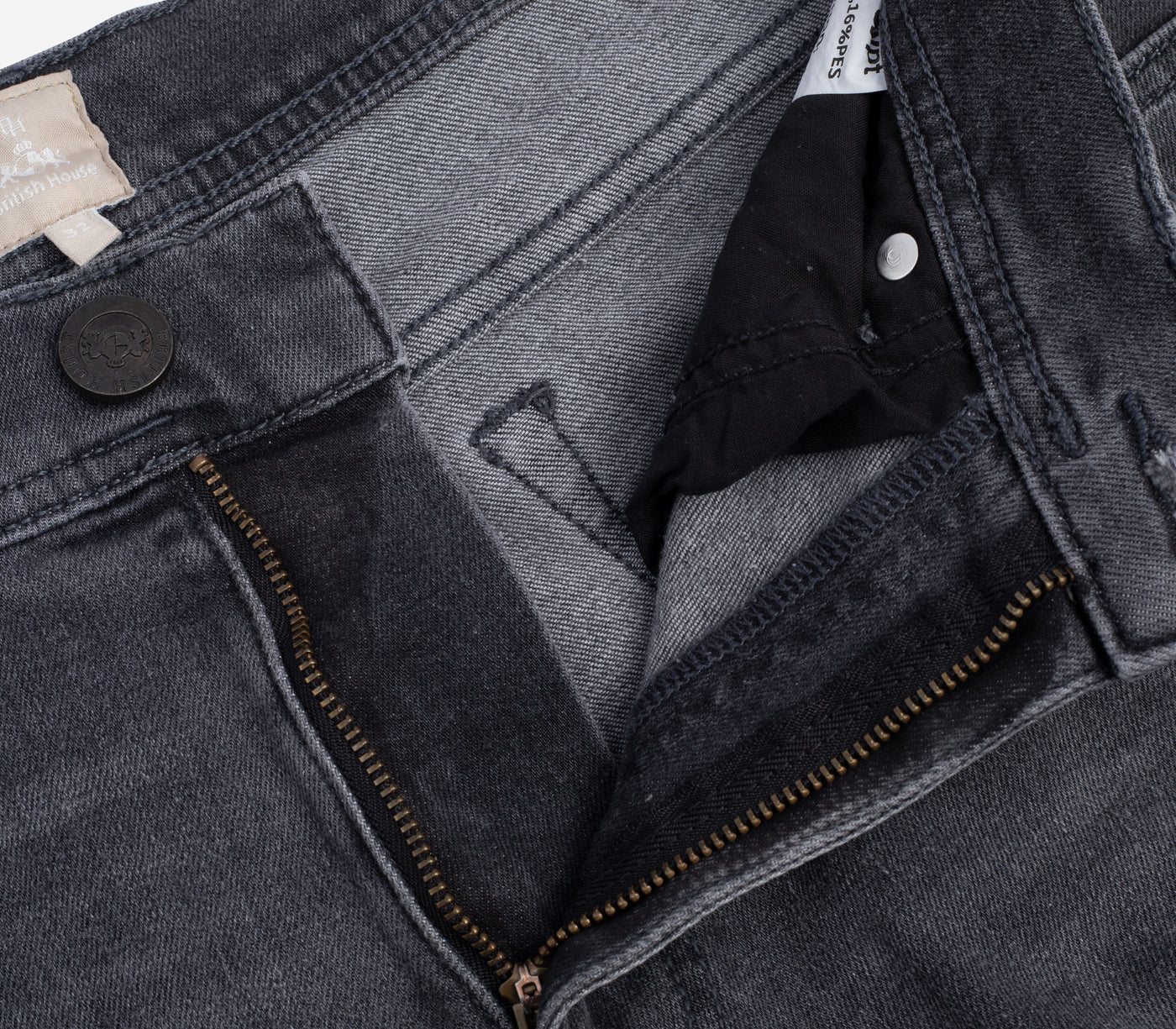 Contemporary-fit Gray Denim – British House