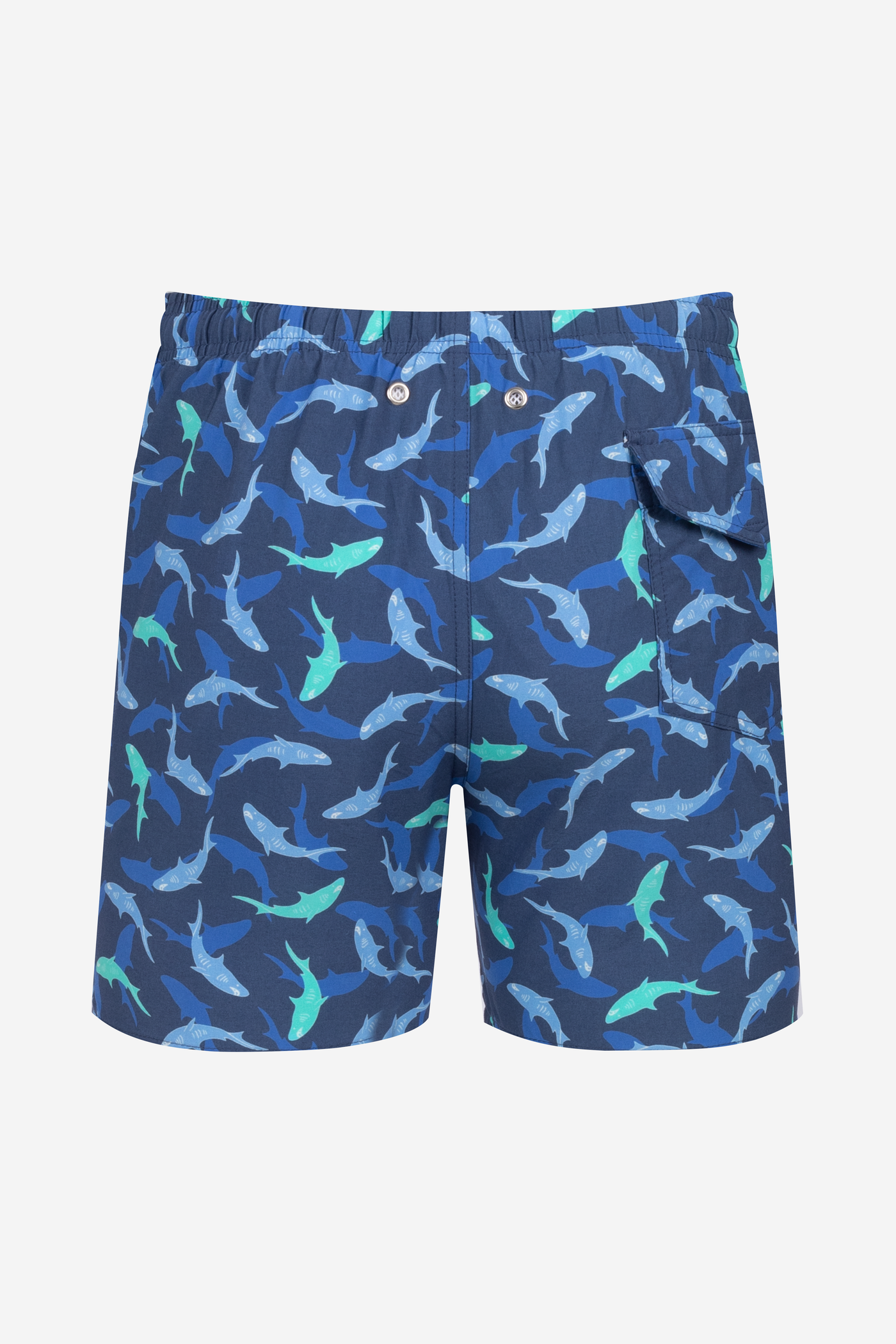 Navy Blue Shark Swim Shorts