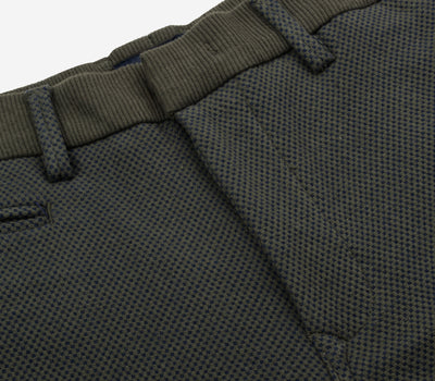 Stretch Knitted Khaki Dotted Pants