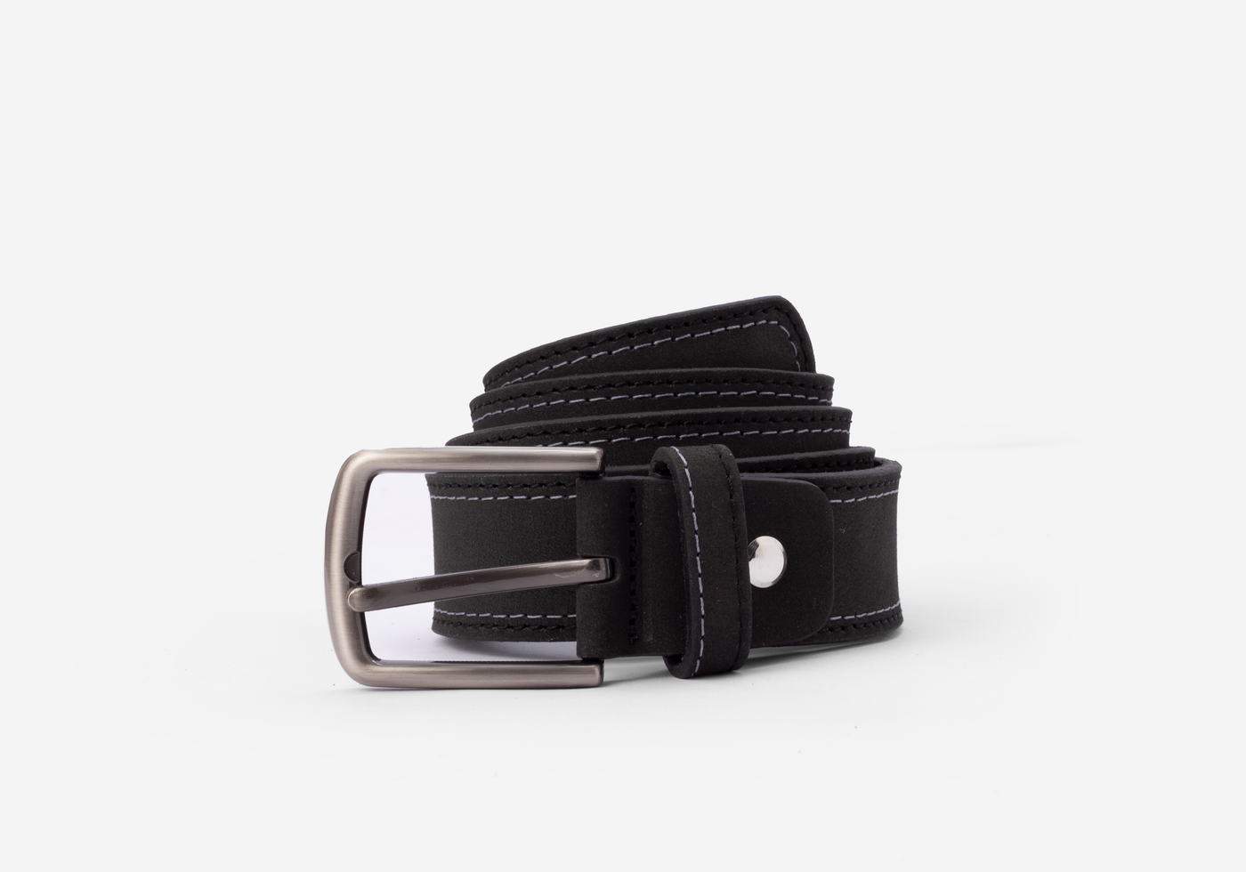 Black Genuine Leather Belt