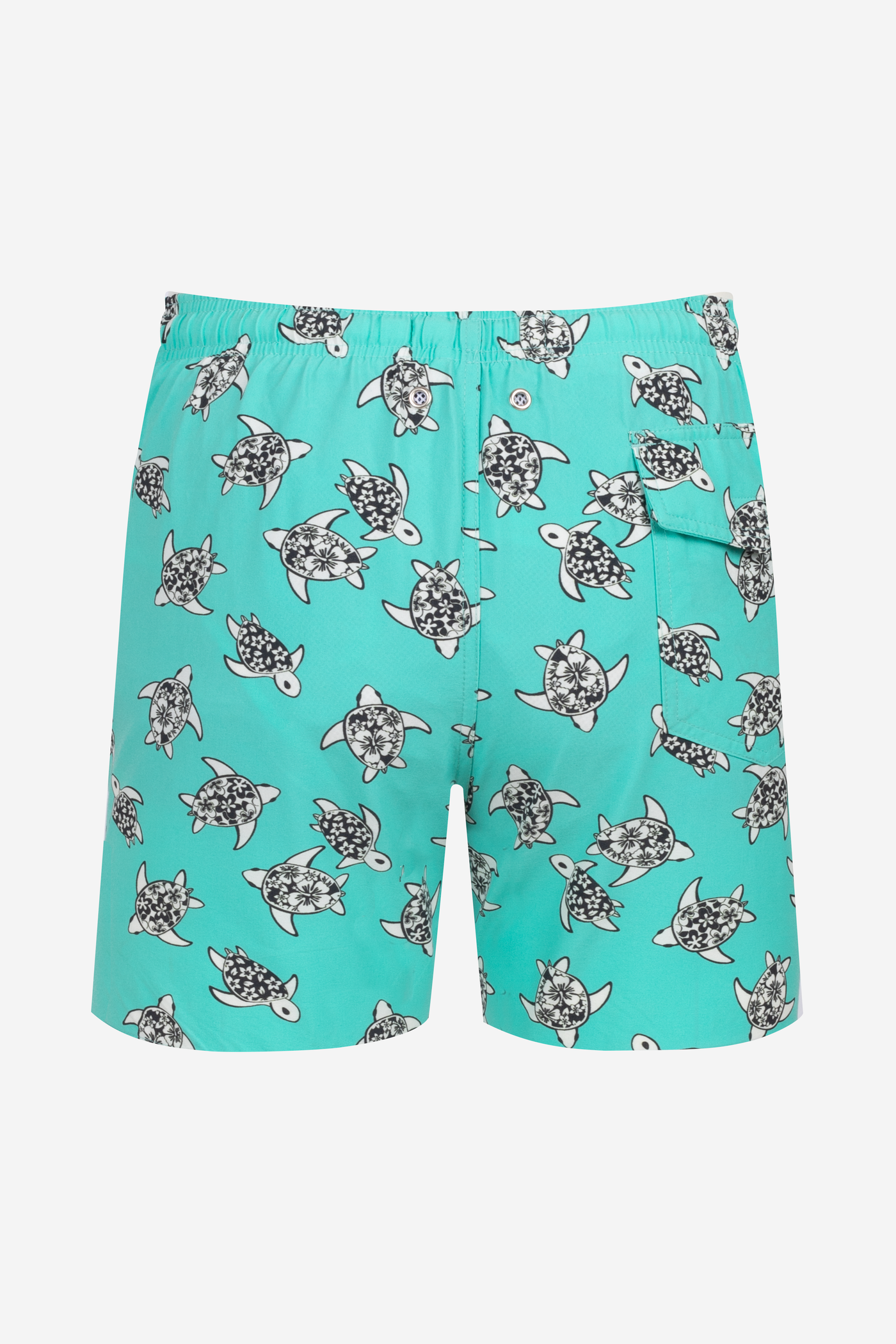 Mint Green Turtle Swim Shorts