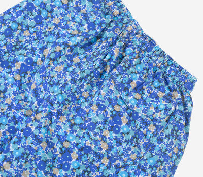 Blue Floral Swim Shorts