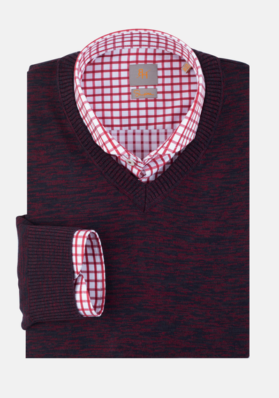 Vivid Burgundy Pullover