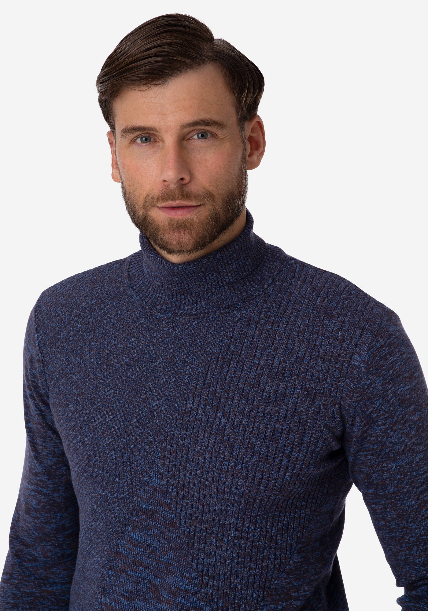 Sapphire Blue Turtle Neck Pullover