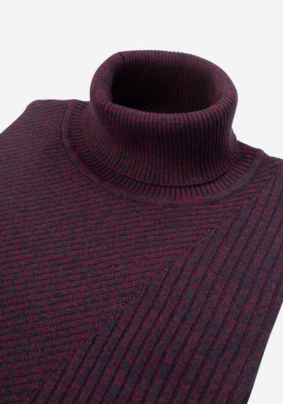 Brick Turtle Neck Pullover