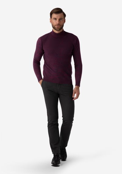 Brick Turtle Neck Pullover