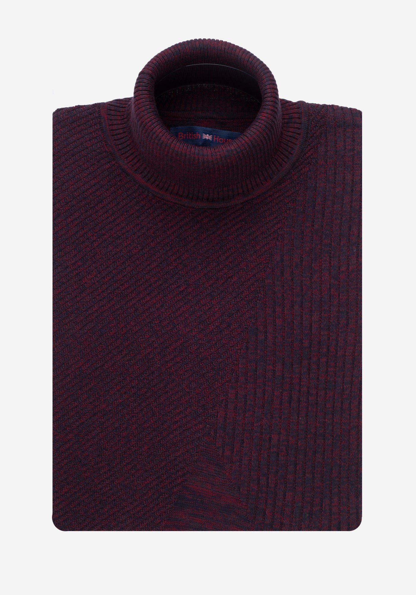 Brick Turtle Neck Pullover