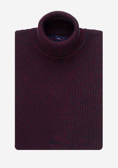 Brick Turtle Neck Pullover