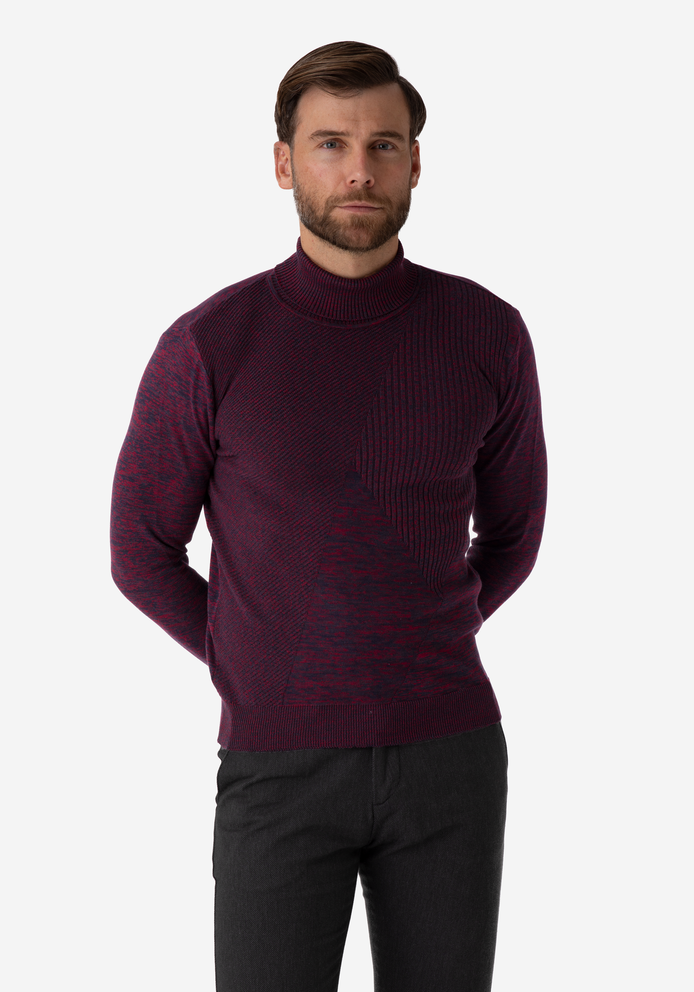Brick Turtle Neck Pullover