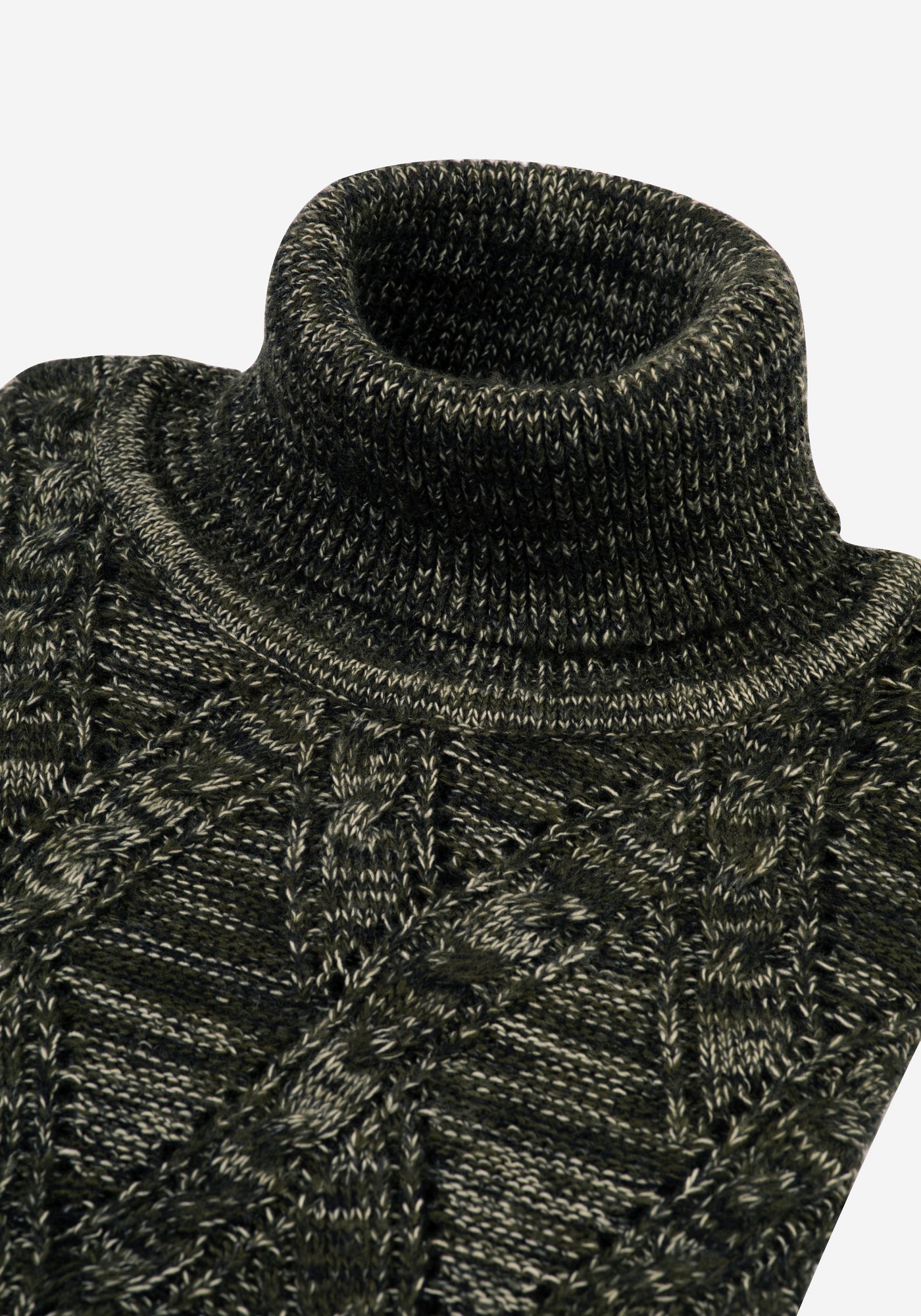 Jungle Green Turtle Neck Pullover