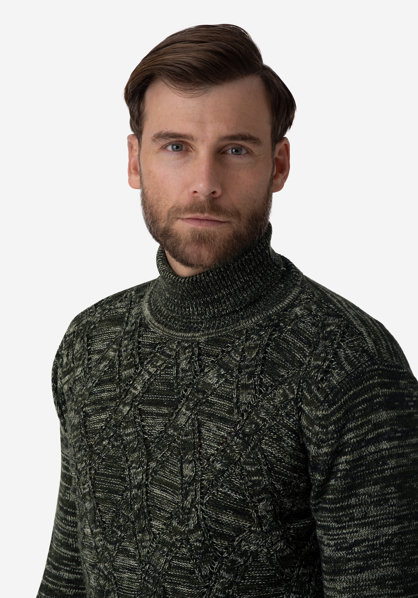 Jungle Green Turtle Neck Pullover