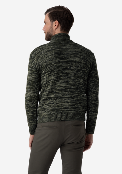 Jungle Green Turtle Neck Pullover