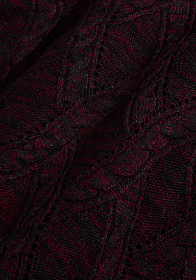 Deep Red Turtle Neck Pullover