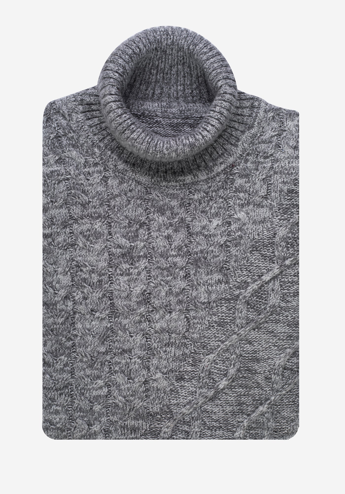 Silver Grey Turtle Neck Pullover