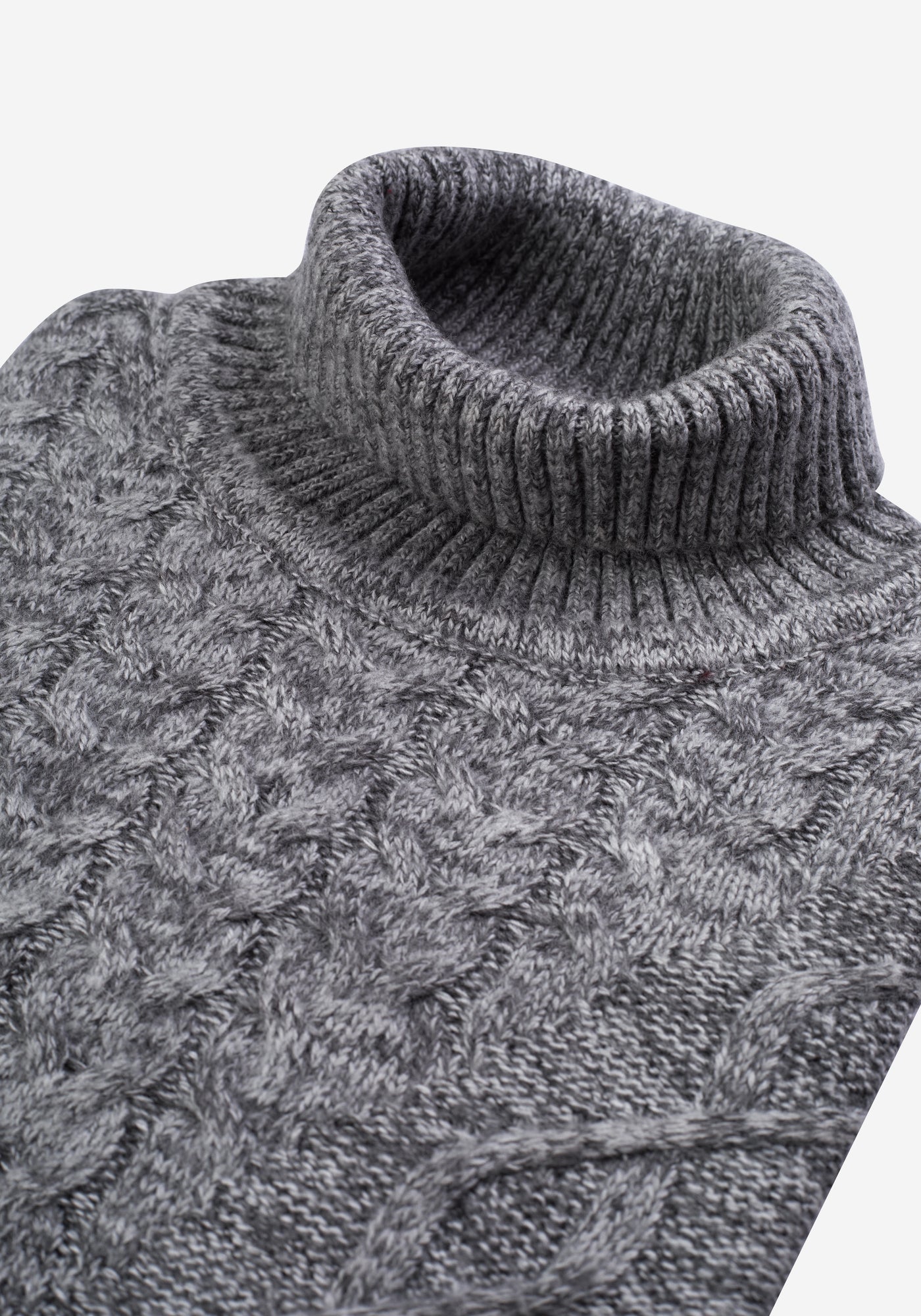 Silver Grey Turtle Neck Pullover
