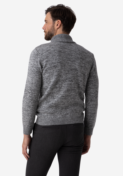 Silver Grey Turtle Neck Pullover