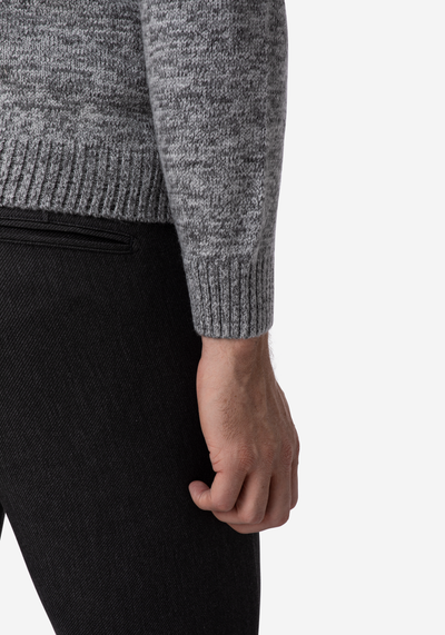 Silver Grey Turtle Neck Pullover