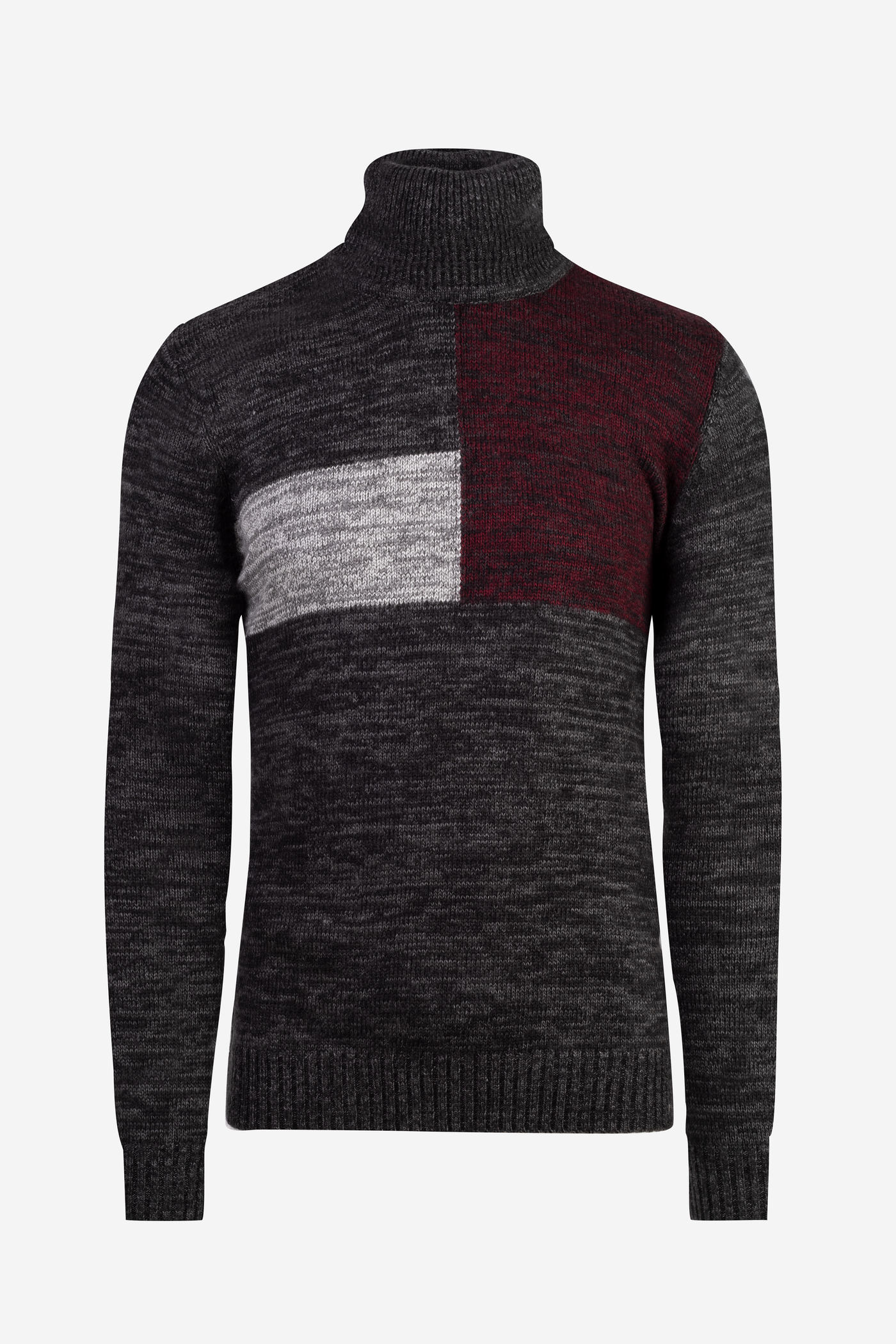 Dark Midnight Grey Turtle Neck Pullover