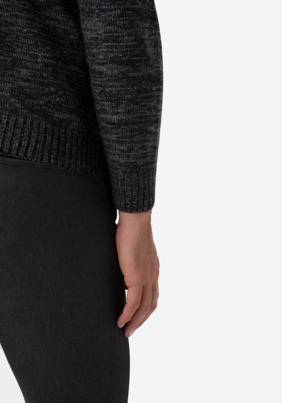 Dark Midnight Grey Turtle Neck Pullover