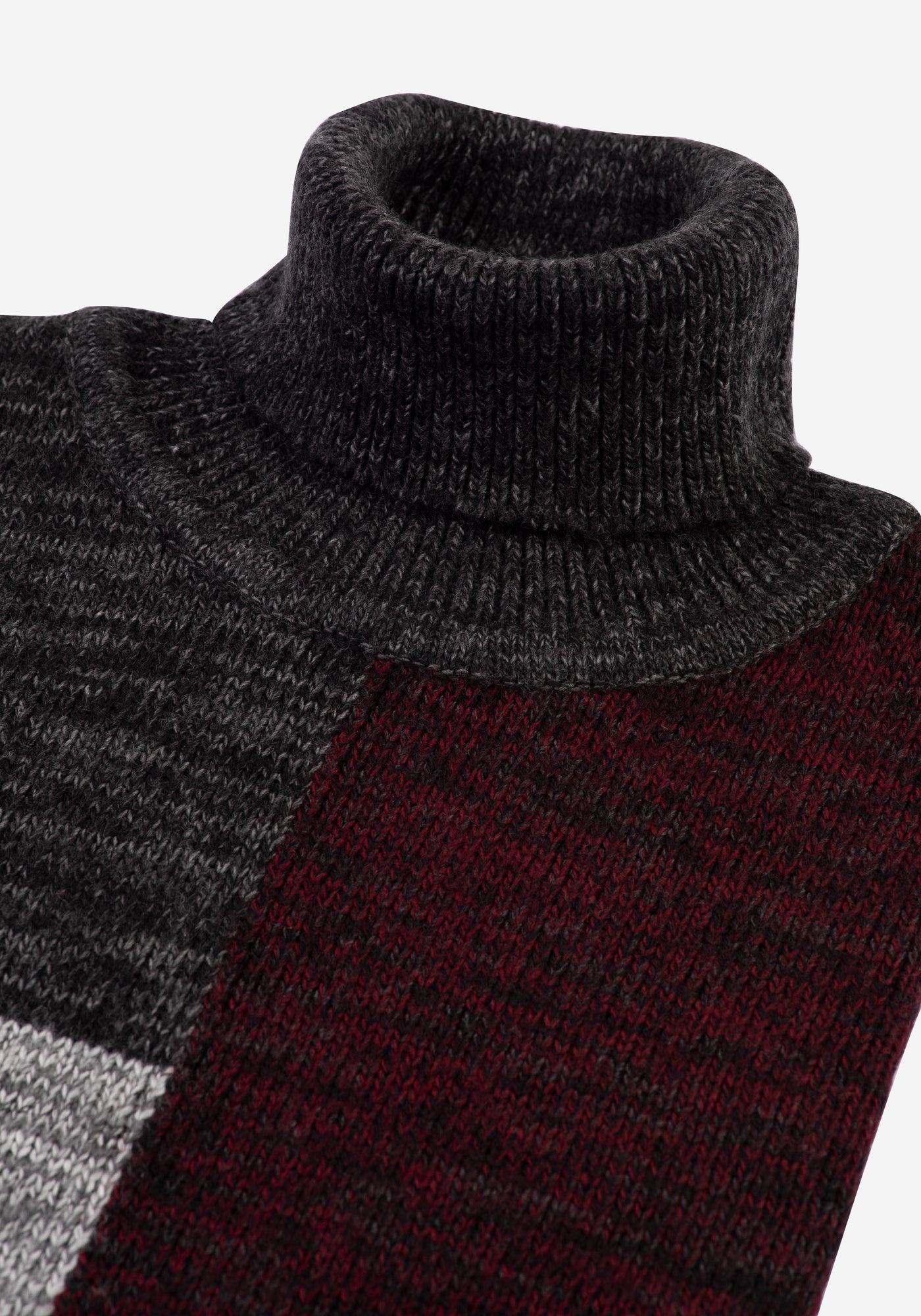 Dark Midnight Grey Turtle Neck Pullover