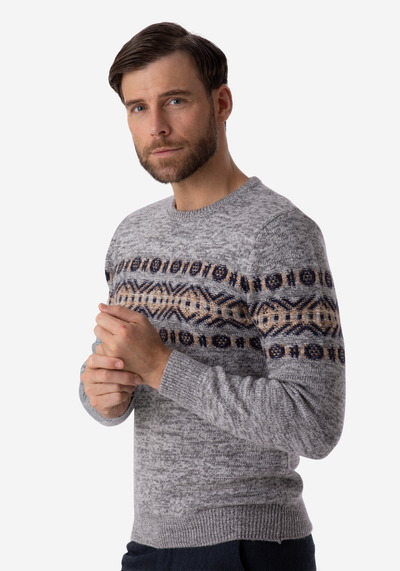 French Grey Crewneck Pullover