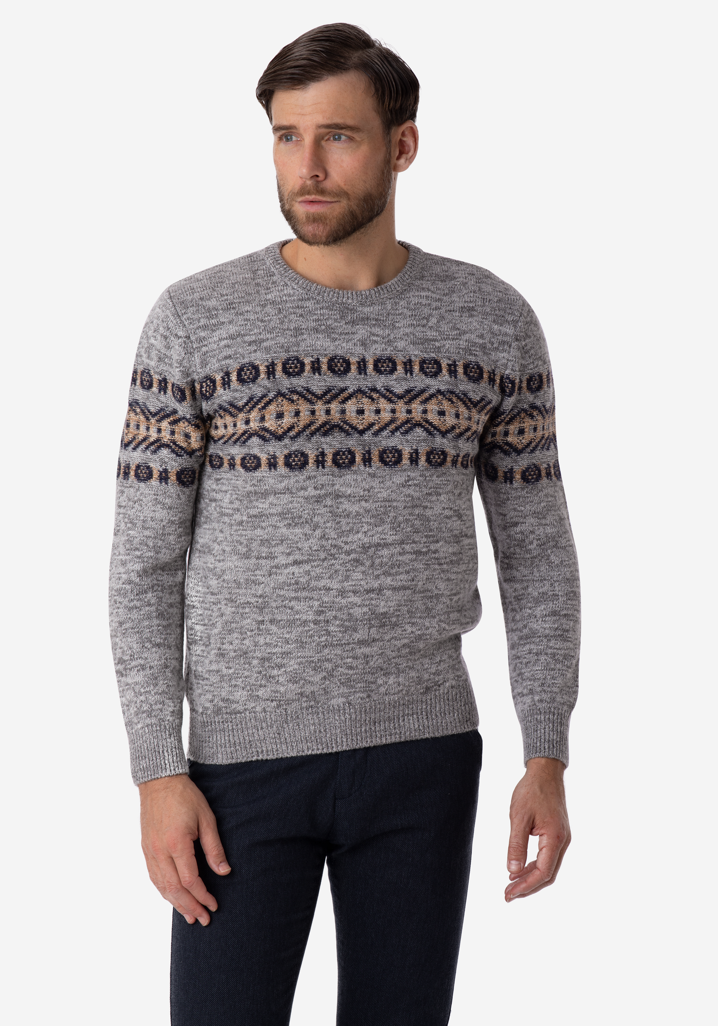 French Grey Crewneck Pullover
