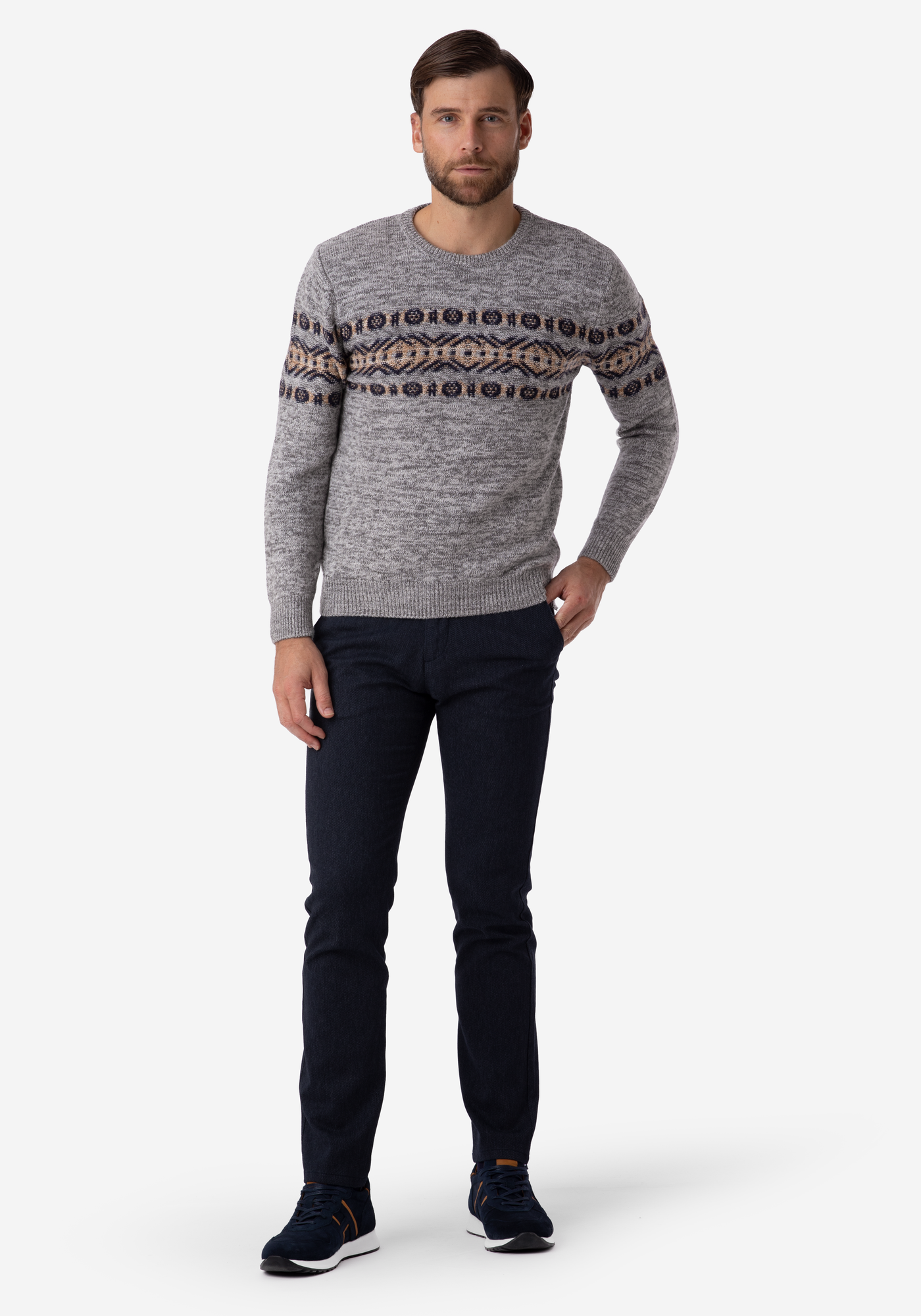 French Grey Crewneck Pullover