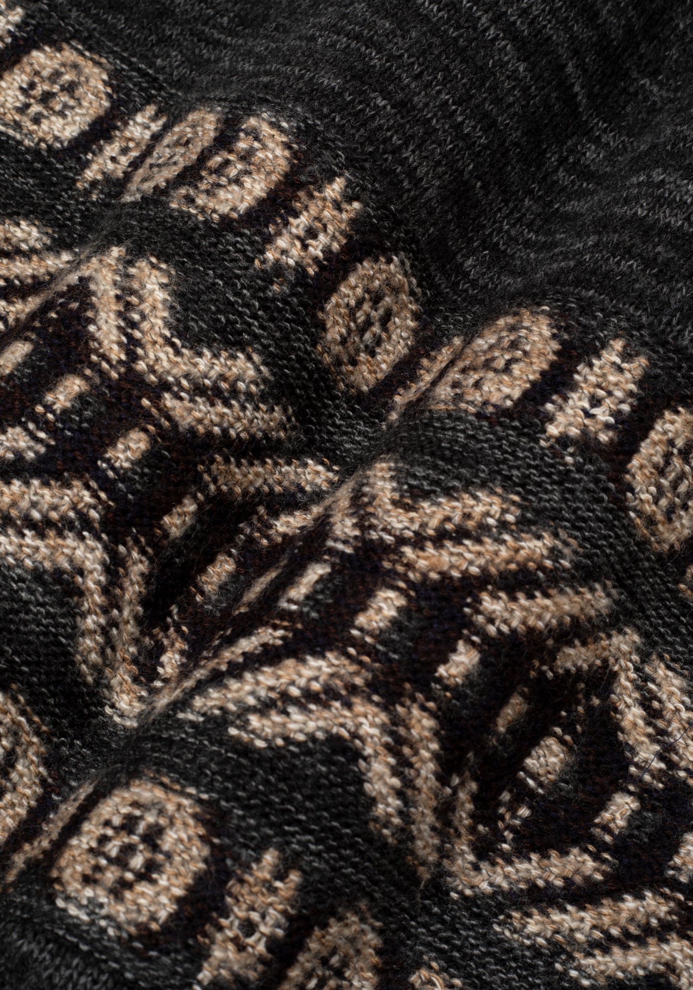 Washed Black Crewneck Pullover