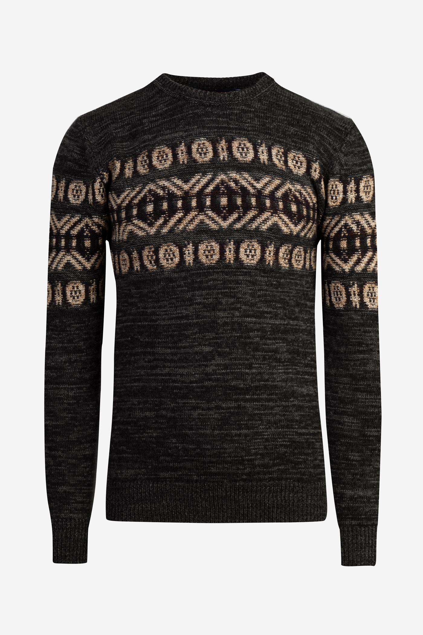 Washed Black Crewneck Pullover