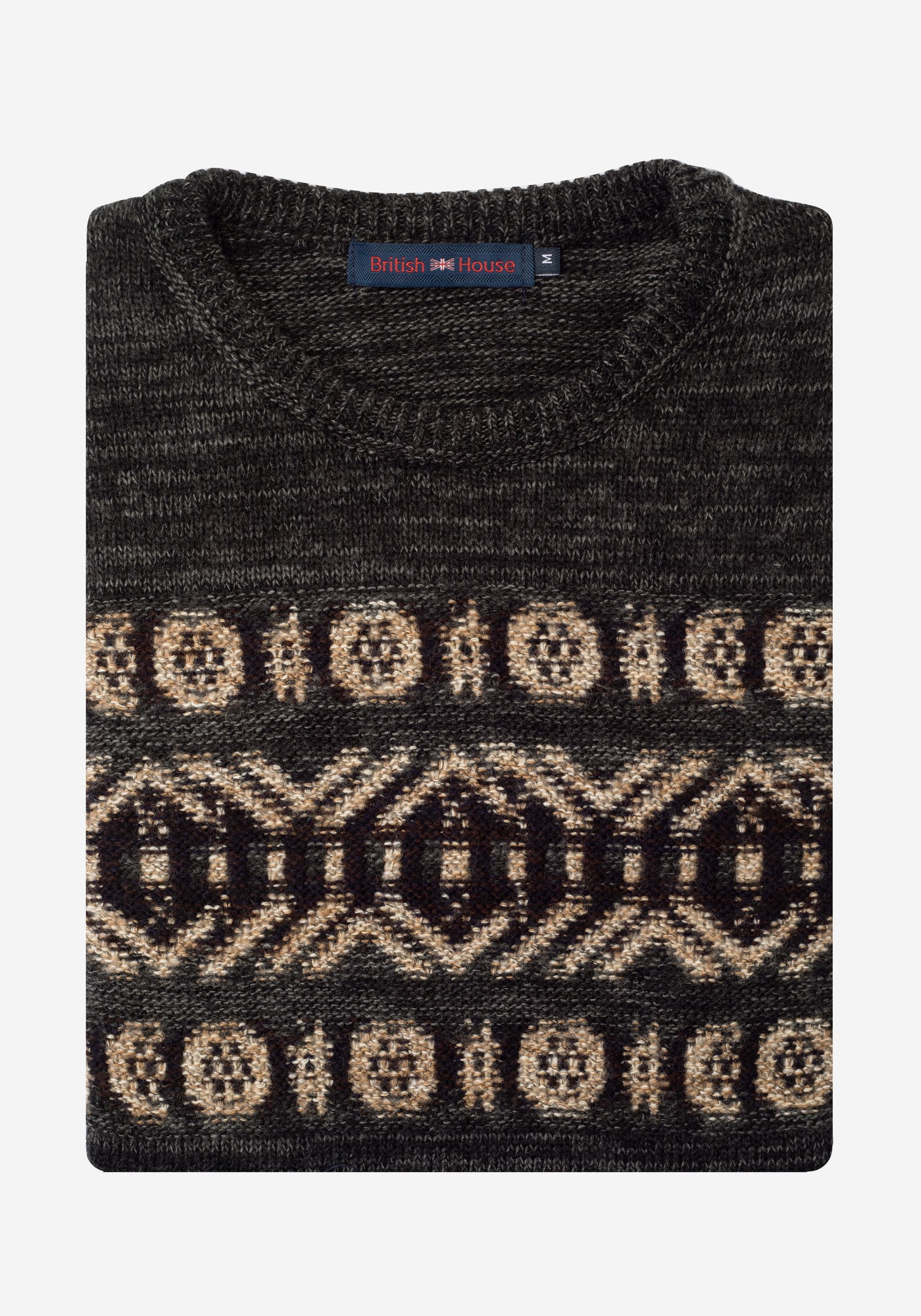 Washed Black Crewneck Pullover