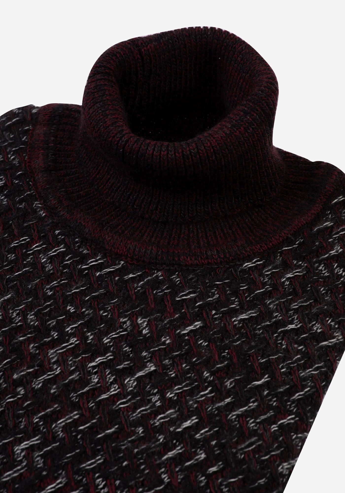 Midnight Red Turtle Neck Pullover