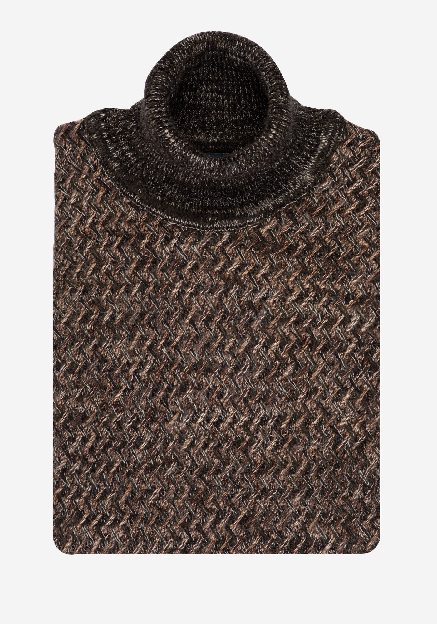 Beige Olive Turtle Neck Pullover