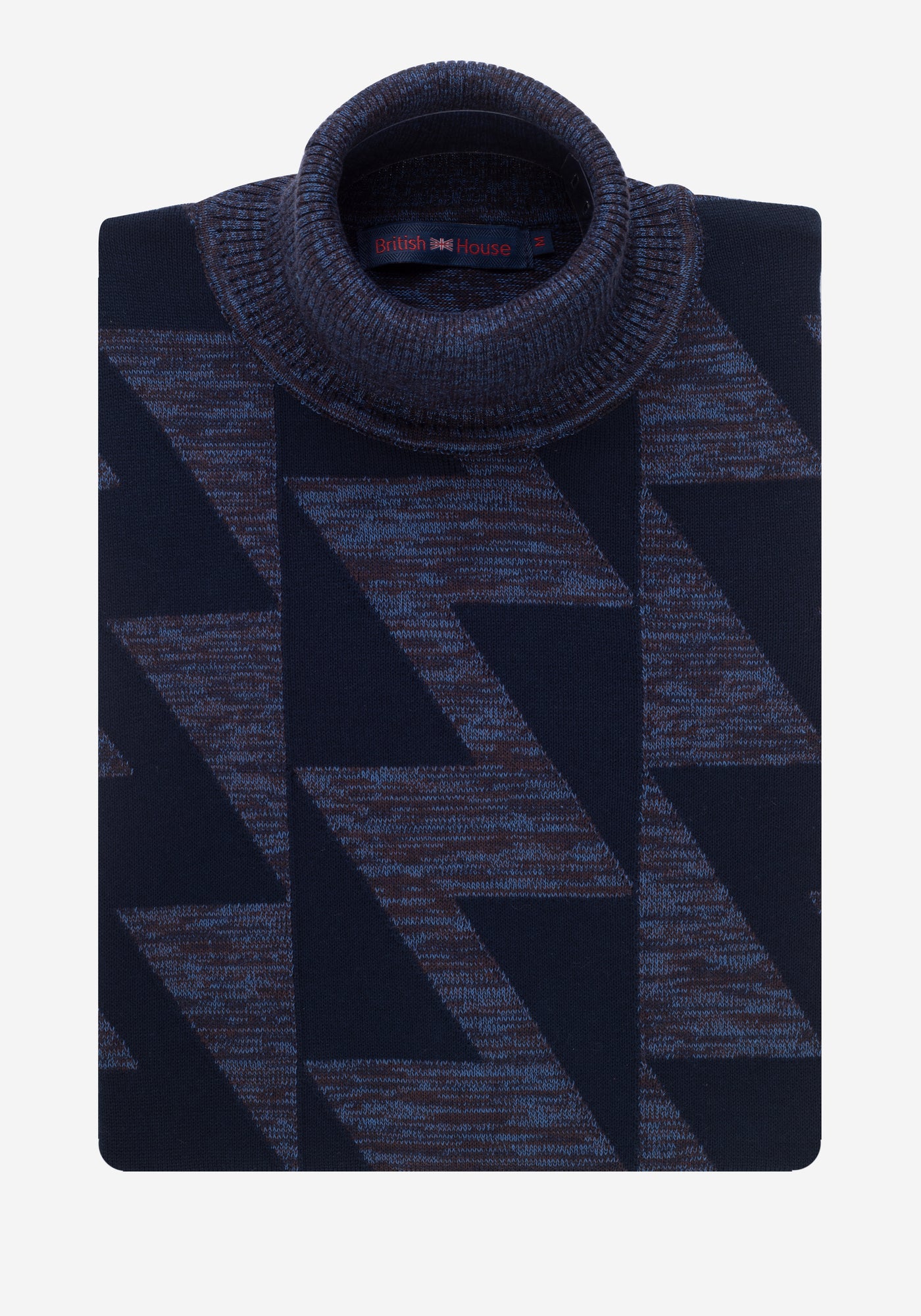 Royal Blue Lightning Turtle Neck Pullover