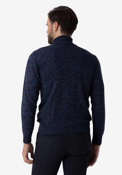 Royal Blue Lightning Turtle Neck Pullover