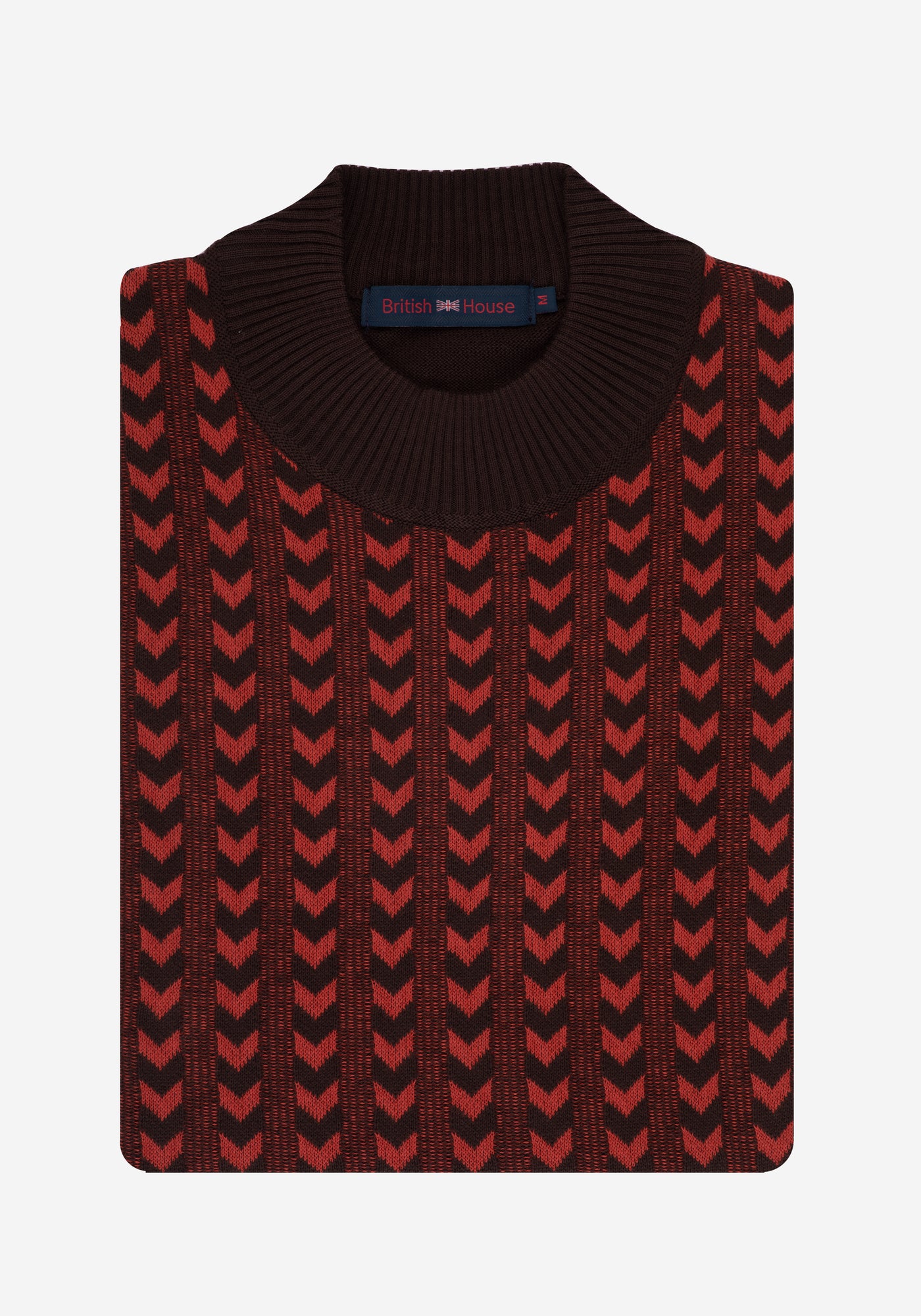 Orange Brown Arrows Pullover