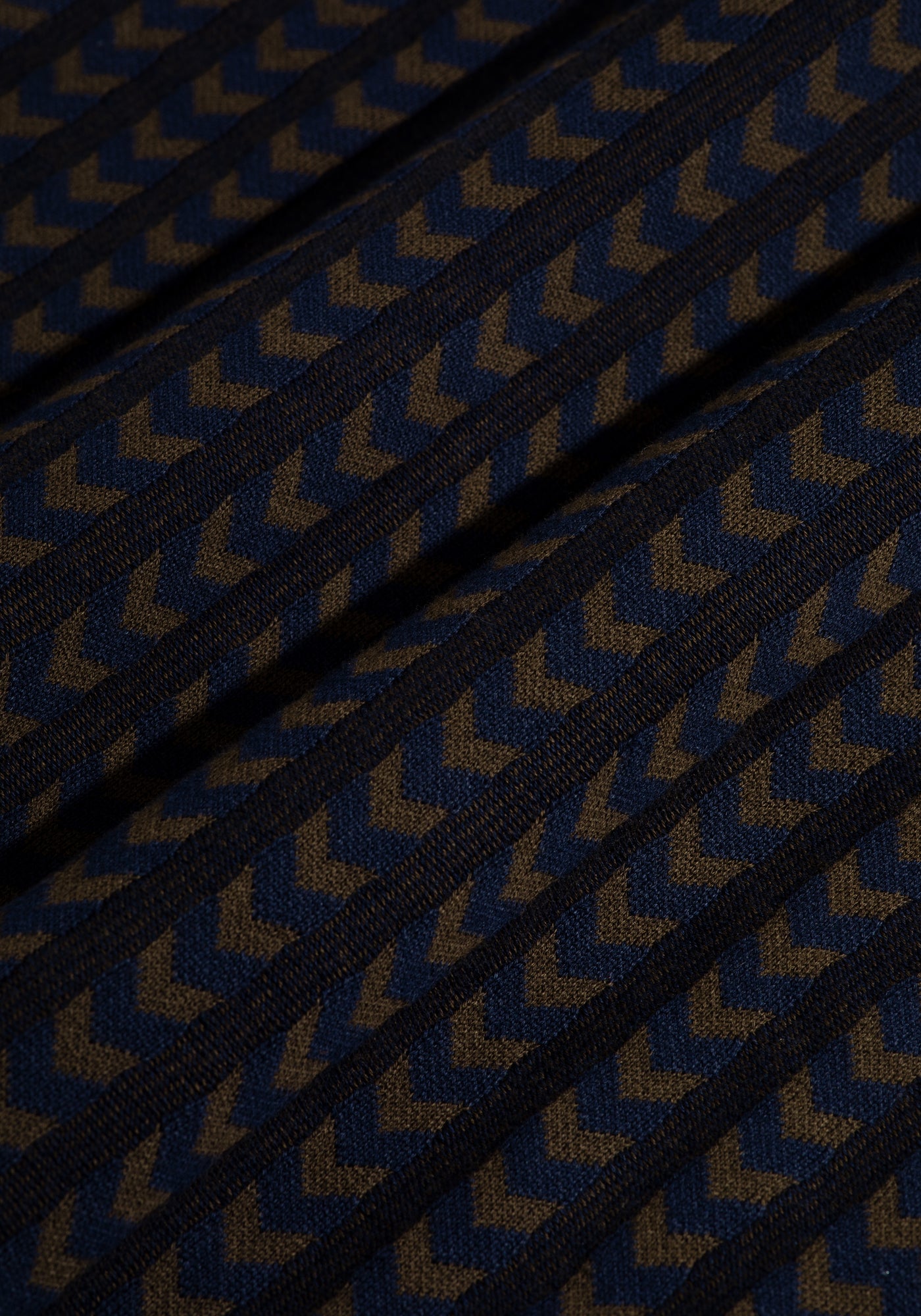 Navy Brown Arrows Pullover