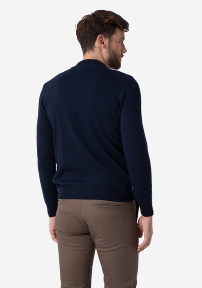 Navy Brown Arrows Pullover