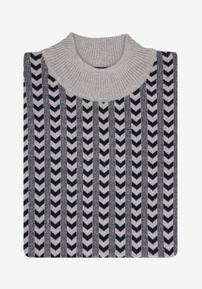 Grey Navy Arrows Pullover